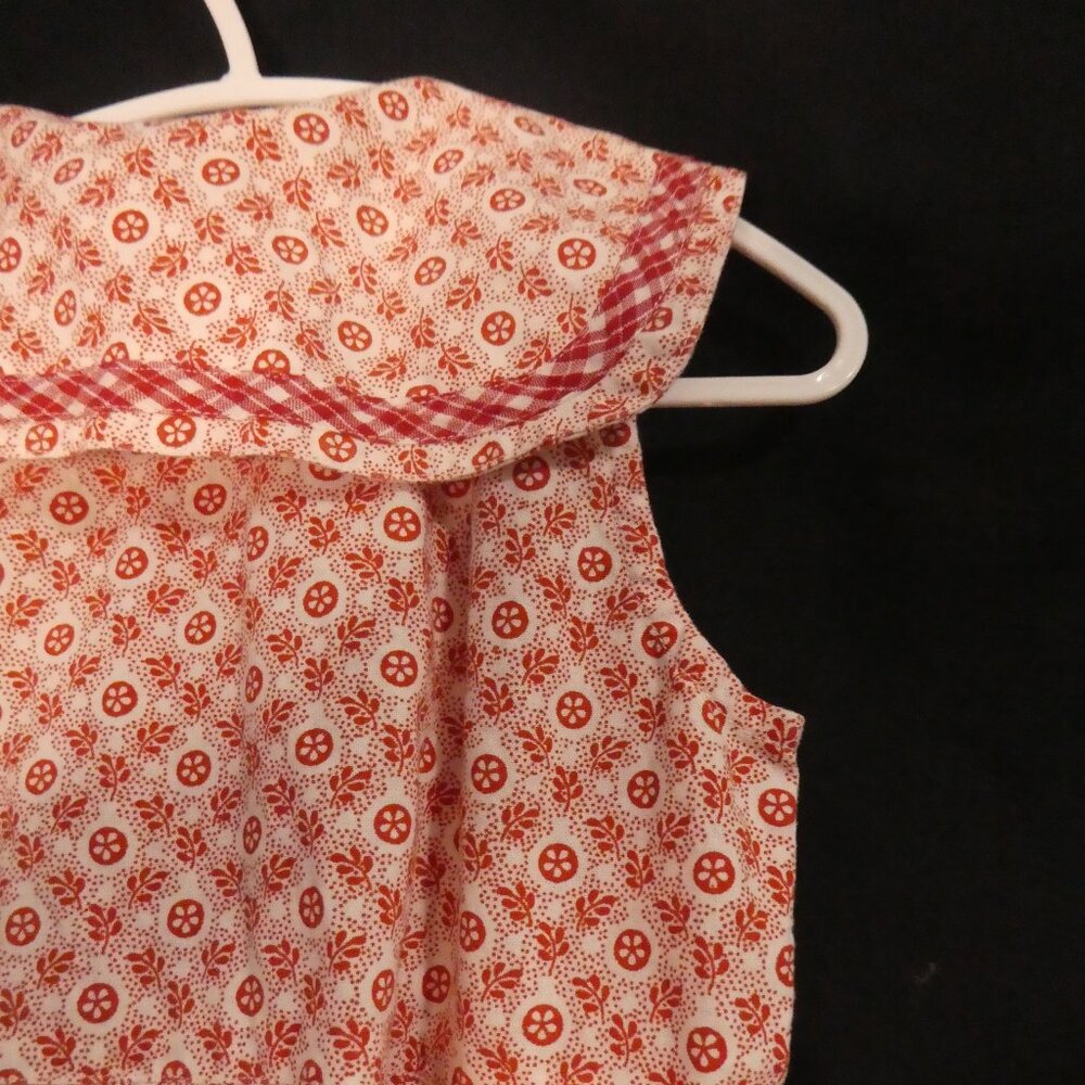Vintage - APRIL CORNELL - Girls | size 3/4 | Sleeveless Floral Checkered Dress - Picture 12 of 16